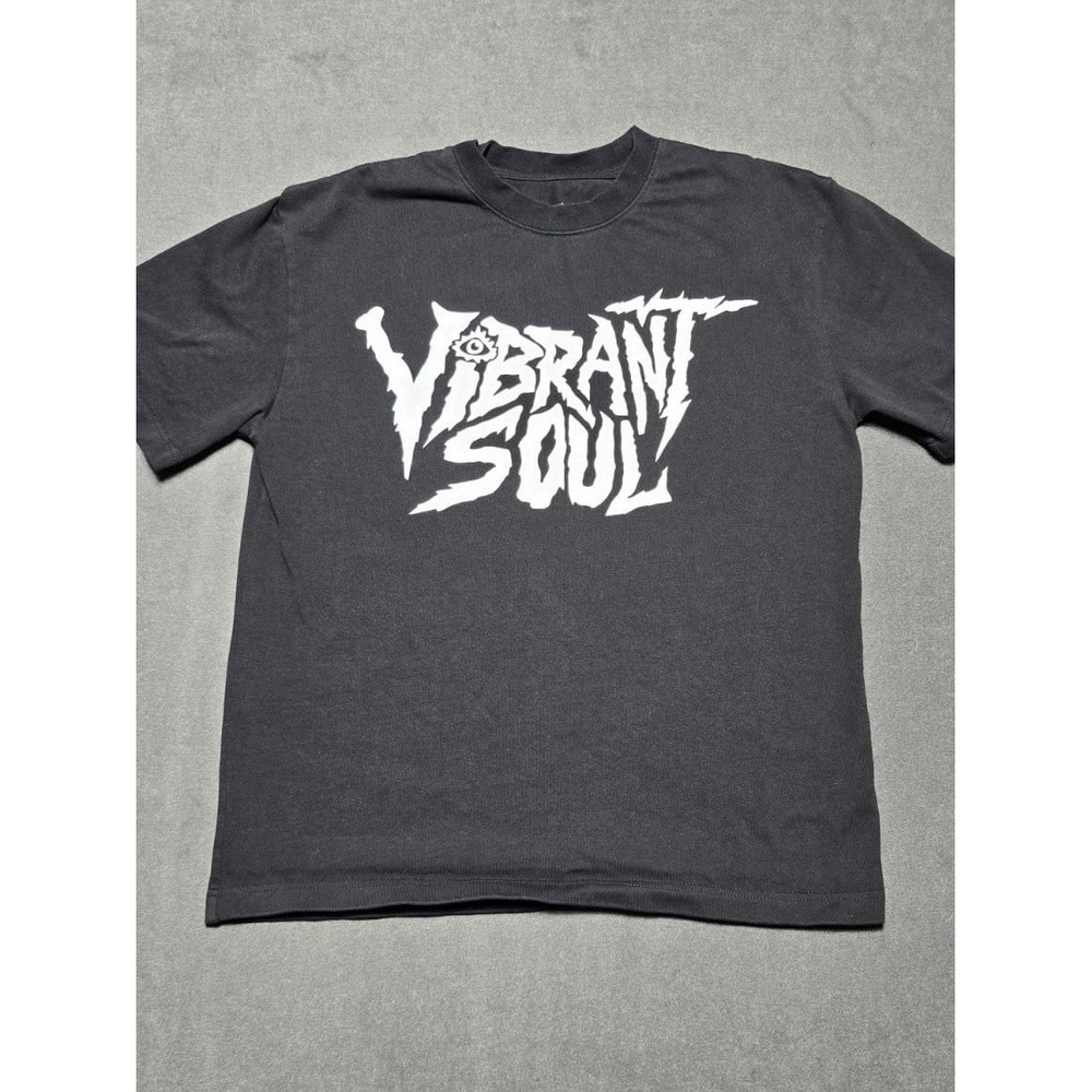 Vibrant Soul Logo Black Shirt Size‎ Medium Cotton
